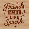 Friendship Quotes Vector Illustration A vector illustration of inspirational quotes about friendship.