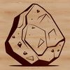 Texture Rock Illustration A detailed vector illustration of a rock with textures and patterns.