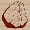 A 2D illustration of a rock in various vector formats.