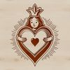 Free Sacred Heart Clip Art for Design Sacred Heart icon in vector format, suitable for use in various design applications.