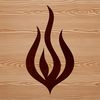 Stylized Fire Shape Illustration A stylized illustration of flames, suitable for vector art and graphic design.