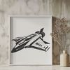 Cosmic Spaceship Design Illustration A futuristic spaceship designed as a vector graphic illustration.