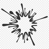 A stylized vector illustration of a splat shape.