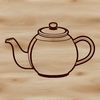 Free Vector Tea Set Illustration A simple teapot illustration in vector format, suitable for digital design and cutting projects.