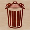 Stainless Steel Waste Container A stainless steel trash can with a lid in a public setting.