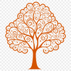 A high-resolution vector tree illustration suitable for cutting machines and laser cutting.