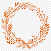 Beautiful Floral Wreath SVG Cut File A digital floral wreath design made using vector art, suitable for cutting machines and laser cutters.