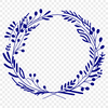 Beautiful Interconnected Flower Elements A decorative floral wreath design made from interconnected flower elements in vector format.
