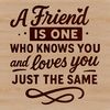 A vector graphic quote about the value of friendship, suitable for personal or commercial projects.