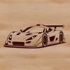 A sleek racing car designed in vector format, suitable for digital projects.