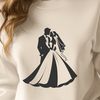 Bride and Groom SVG Clipart Free Download A wedding-themed vector illustration with a bride and groom.