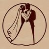 Happy Couple Exchange Vows SVG An SVG vector art design of a happy couple exchanging vows on their special day.