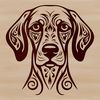 Weimaraner Graphic A detailed graphic representation of a Weimaraner animal in SVG design, suitable for various applications.