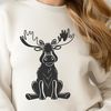 A high-quality digital illustration of a moose in vector format.