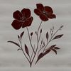 Single Wild Flower Vector Art Illustration of a single wild flower with petals and center detail.