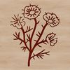 Stylized Blooms for Digital Design A stylized illustration of a wild flower in full bloom, suitable for vector graphics and digital designs.