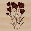 Detailed Floral SVG Artwork A colorful illustration of a wild flower in full bloom, with intricate details suitable for vector art.