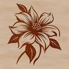 Beautiful Wildflower Design A delicate illustration of a single wild flower in bloom against a subtle background.
