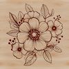 Beautiful Botanical Design Vector A detailed illustration of a wild flower in bloom, ideal for digital crafting projects.