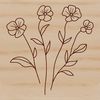 Free Floral Clip Art SVG A high-quality illustration of a wildflower in bloom, suitable for graphic design and digital projects.