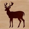 Wild Deer Silhouette for Clip Art Vector silhouette of a wild deer animal illustration suitable for clip art.