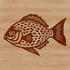 Realistic Fish Design for Cutting Machines A realistic illustration of a Crappie fish, suitable for vector design and cutting machine projects.