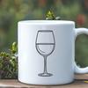 Beautiful Wine Graphic Icon An SVG graphic featuring a realistic depiction of wine in a glass.