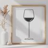 Beautiful Wine Design SVG A simple, high-resolution illustration of a glass filled with red wine.