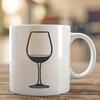 Simple Wine Graphic for Cutting Out An SVG graphic of a wine bottle or glass in a simple, flat design style suitable for cutting out or engraving.