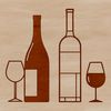 Red Wine in a Glass Vector Graphic A vector graphic illustration of a glass filled with red wine.