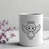 Majestic Angel SVG Design Vector graphic design of a majestic angel with wings and halo.