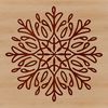 Beautiful Symmetrical Snowflakes Illustration A intricate, symmetrical snowflake design created as a vector graphic.