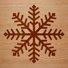 Simple Snowflake Design SVG A delicate white snowflake rendered as a simple line drawing, suitable for winter-themed designs.