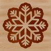 Delicate 3D Snowflakes Vector Graphic Delicate 3D snowflake design made from intricate lines and shapes.