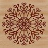 Ornate Snowflakes for Digital Projects An ornate snowflake pattern created using vector graphics, ideal for use in various digital projects and designs.
