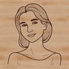 Simple Female Line Drawing A simple line drawing of a woman in various poses and styles, suitable for vector art designs.