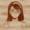 A high-quality SVG vector graphic illustration of a female figure.