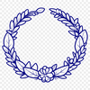 Lovely SVG Floral Wreath Clip Art A high-quality vector floral wreath design suitable for various cutting machines.