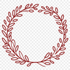 Free Interconnected Flower Wreath SVG Vector Graphic A digital clip art wreath made from interconnected floral elements.