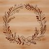 Free SVG Floral Frame A floral SVG design featuring a decorative wreath shape, ideal for cutting machines like Cricut or laser cutters.