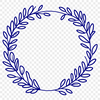 A delicate floral wreath design in vector format. A floral wreath design created as a vector graphic in SVG format.