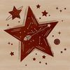 Beautiful Star Symbol in Vector Graphics A simple star symbol created with vector graphics, ideal for various designs and projects.