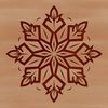 Beautiful Winter Decorations A delicate 3D snowflake made up of intricate ice crystals.