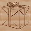 Beautiful Vector Present Box Design A simple vector graphic representation of a box, suitable for digital crafting and DIY projects.
