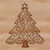 Beautiful Christmas Tree Graphic Design Ornate Christmas tree illustration in vector format, suitable for various designs and crafts.