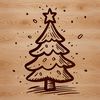 Stylized Christmas Decoration Vector A digital illustration of a stylized Christmas tree with decorations, suitable for vector graphics.