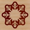 Free Christmas Decorations Download A delicate snowflake design created as an SVG vector art file.