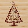 Beautiful Christmas Decorations Illustration A digital illustration of a traditional Christmas tree decorated with ornaments and lights.