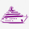 Luxury Yacht Illustration A detailed illustration of a yacht in vector format.