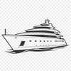 Free Vector Boat Graphics A vector illustration of a boat with details of its structure and design.